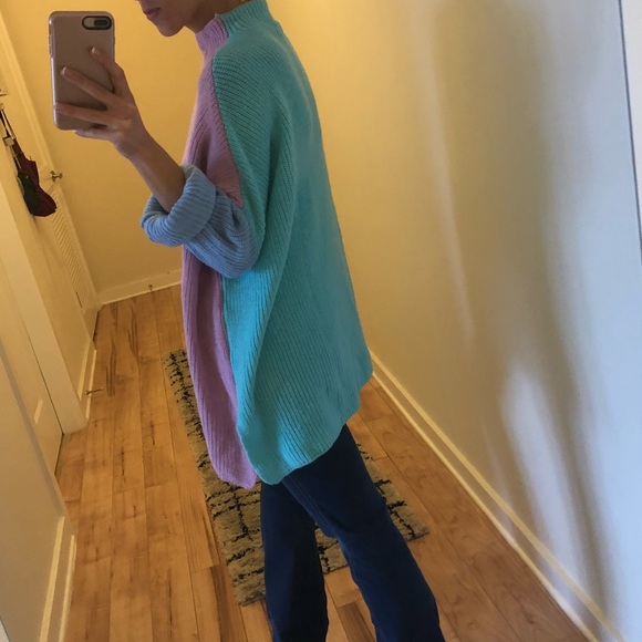 Stylish 90s throwback sweater (or Easter pastel) - Picture 4 of 5